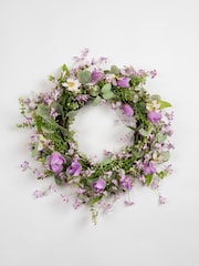 Scottish Everlastings Ltd Purple Faux Tulip Wreath - Image 3 of 3