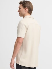 Blend Natural Fillip Short Sleeve Cotton Waffle Shirt - Image 2 of 7