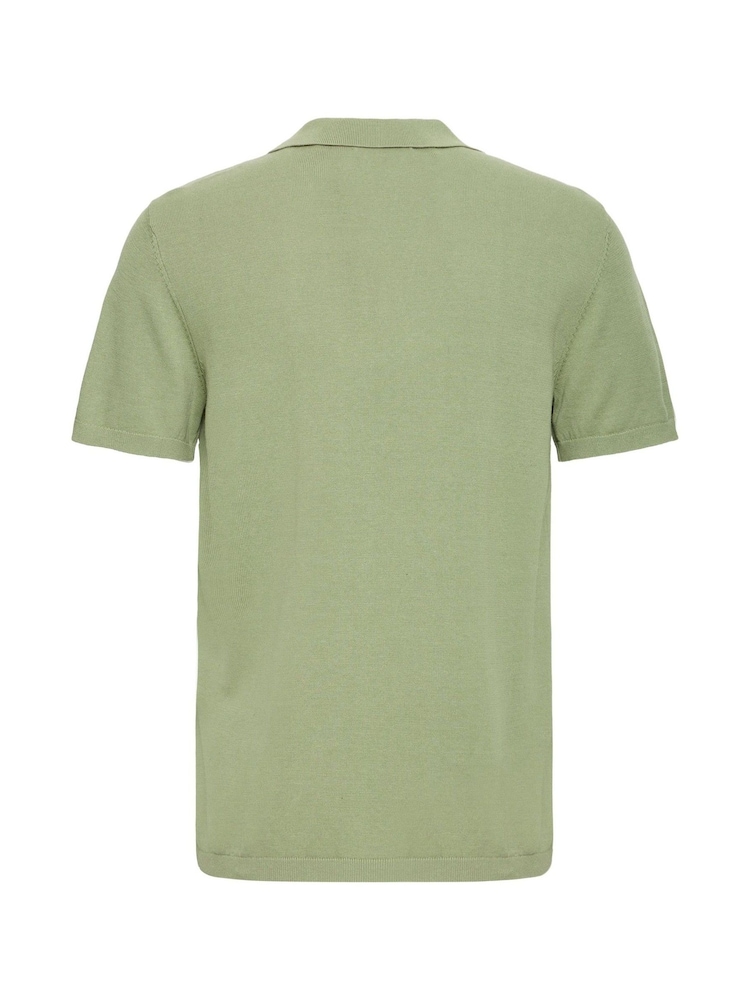 Blend Green Bray Open Collar Polo Shirt - Image 7 of 7