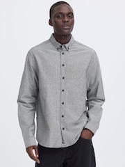 Blend Grey Adas Long Sleeve Oxford Shirt - Image 1 of 7