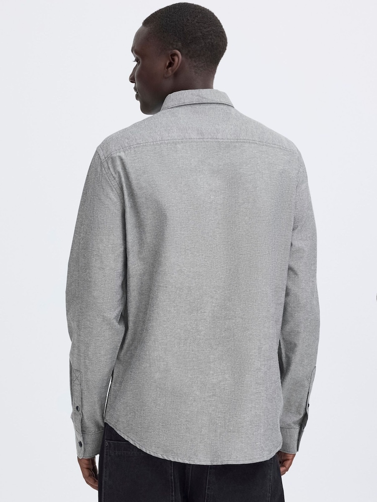 Blend Grey Adas Long Sleeve Oxford Shirt - Image 2 of 7