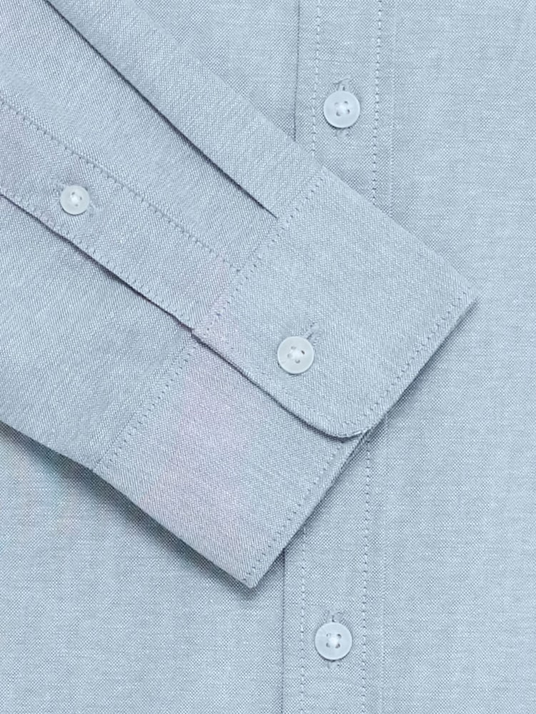 Blend Blue Adas Long Sleeve Oxford Shirt - Image 8 of 8