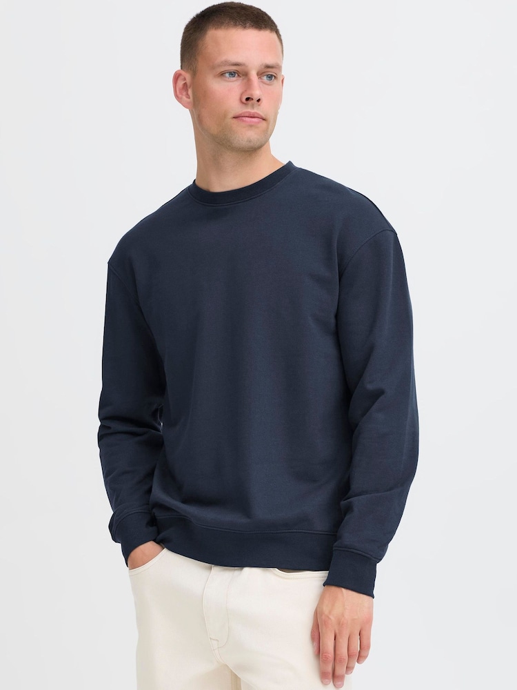 Blend Blue Brody Crew Neck Sweatshirt - Image 1 of 8 Blend Blue Brody Crew Neck Sweatshirt - Image 1 of 8