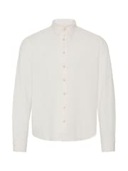 Blend White Bobby Long Sleeve Linen Blend Shirt - Image 6 of 8