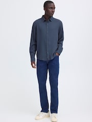 Blend Blue Bobby Long Sleeve Linen Blend Shirt - Image 3 of 8