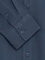 Blend Blue Bobby Long Sleeve Linen Blend Shirt - Image 8 of 8