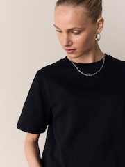 Black Heavyweight Short Sleeve Crew Neck T-Shirt - Image 5 of 8