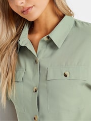M&Co Green Short Sleeve Utility Shirt - Image 5 of 6