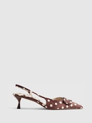 River Island Polka Dot Slingback Pumps - Bilde 1 av 5