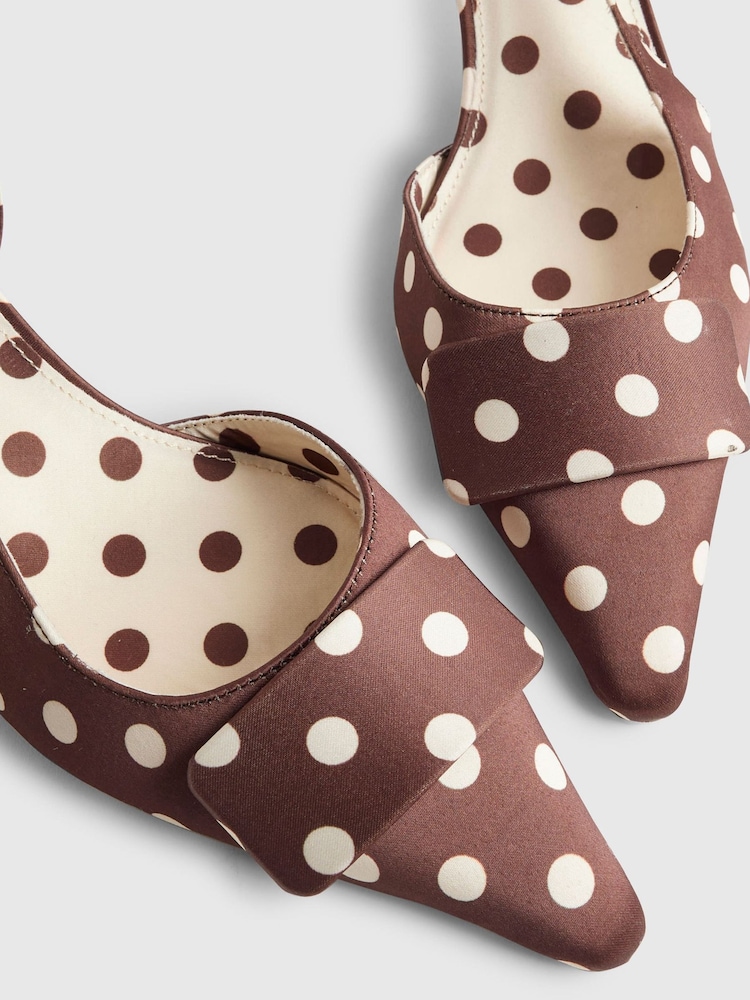 River Island Polka Dot Slingback Pumps - Bilde 5 av 5 River Island Polka Dot Slingback Pumps - Bilde 5 av 5