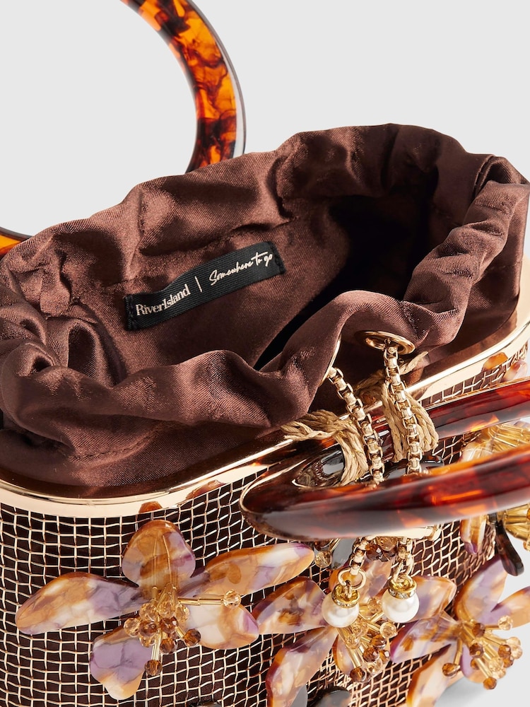 River Island Flower Cage Bag - صورة 6 من 6