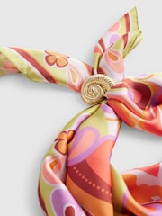 River Island Pink Terry De Havilland Swirl Print Scarf - Image 2 of 3