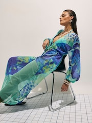 River Island Orchid Print Maxi Tunic - Bild 3 von 4