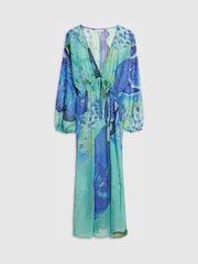 River Island Orchid Print Maxi Tunic - Bild 4 von 4