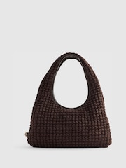 River Island Brown Suedette Scrunch Slouch Shoulder Bag - Image 4 of 6