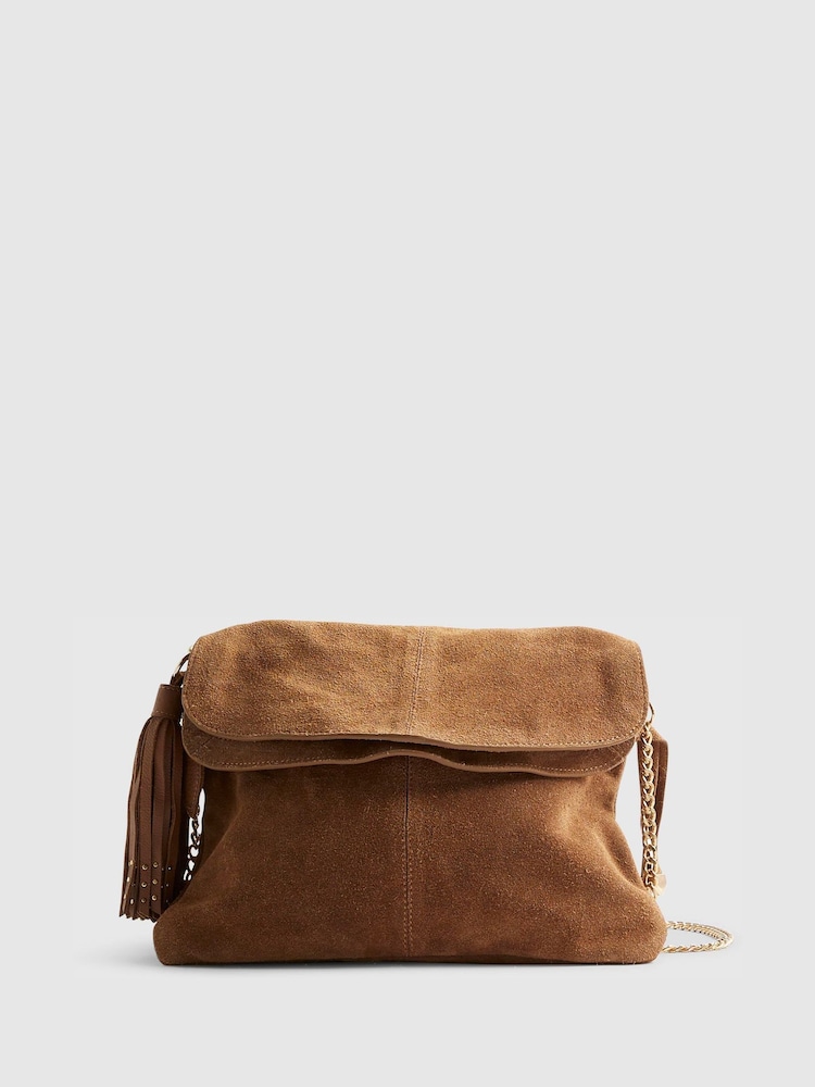 River Island Brown Tassel Chain Shoulder Bag - Image 2 of 6