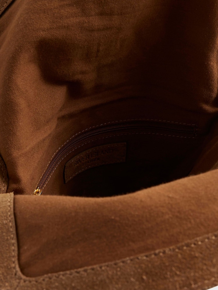 River Island Brown Tassel Chain Shoulder Bag - Image 6 of 6