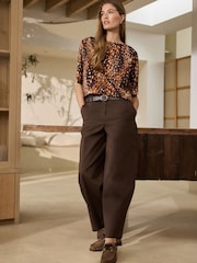 Deer Print N. Premium Supima Boat Neck Short Sleeve T-Shirt - Image 2 of 4