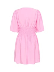 Kaffe Pink KAneema V-Neck Tunic Dress - Image 6 of 6