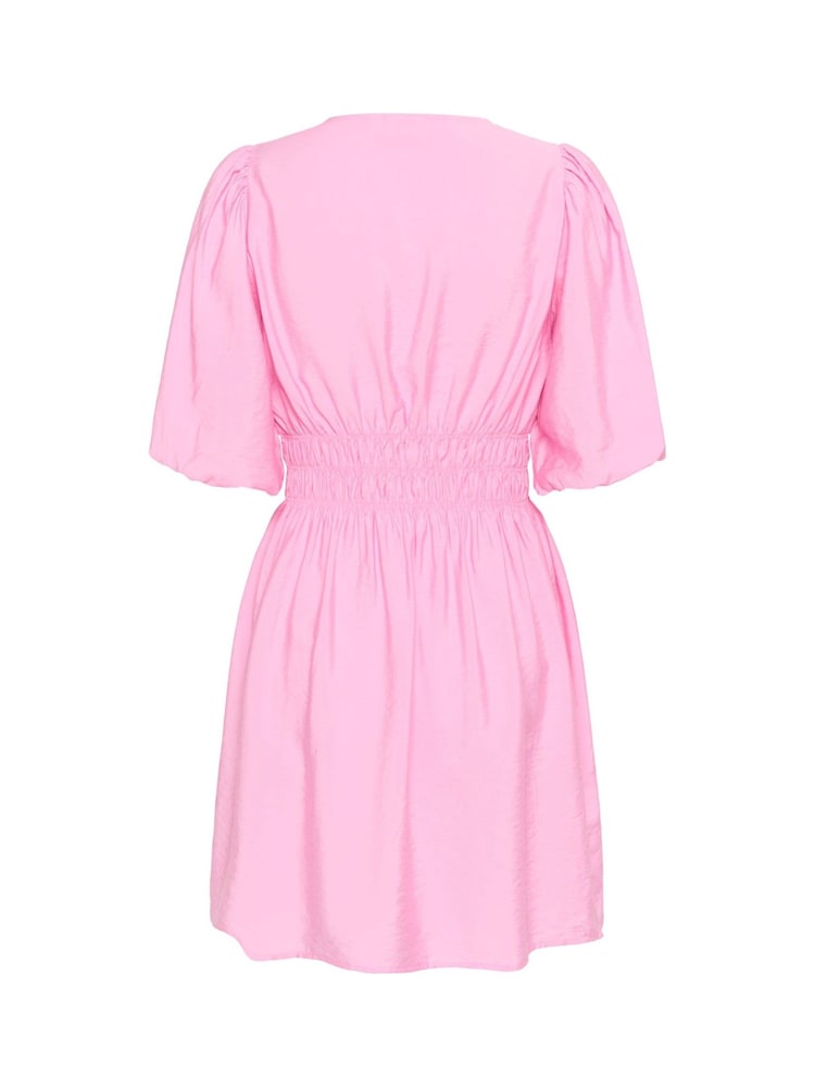 Kaffe Pink KAneema V-Neck Tunic Dress - Image 6 of 6