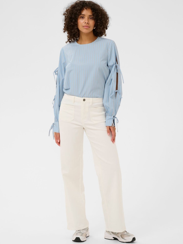 Kaffe White KAbrook High Rise Jeans - Image 1 of 5