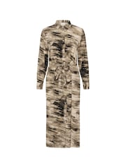 Kaffe Natural Kakeri Belted Shirt Dress - Image 5 of 6