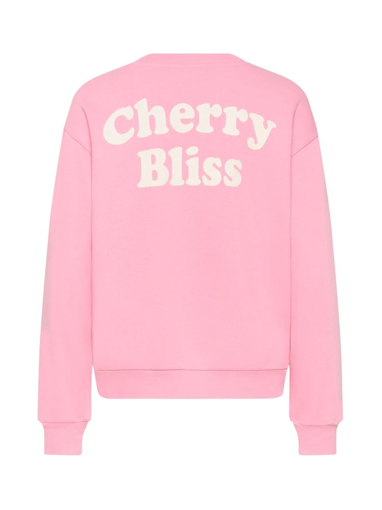Kaffe Pink KAmelody Relaxed Crew Neck Sweatshirt - Image 6 of 6