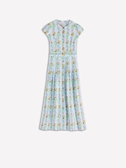 Boden Light Blue Arabella Linen Blend Dress - Image 6 of 6