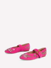 Boden Pink Kylie Flat Buckle Mary Janes Shoes - Image 3 of 5