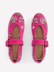 Boden Pink Kylie Flat Buckle Mary Janes Shoes - Image 4 of 5