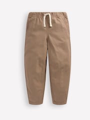 Boden Brown Pull-on Barrel Trousers - Image 1 of 3