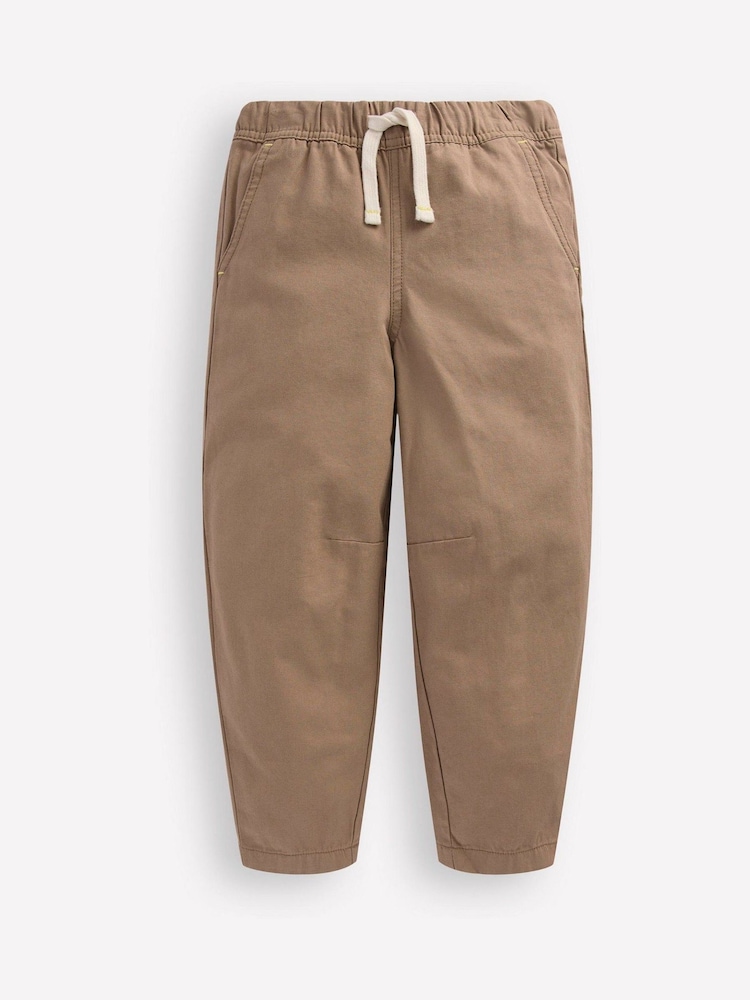 Boden Brown Pull-on Barrel Trousers - Image 1 of 3