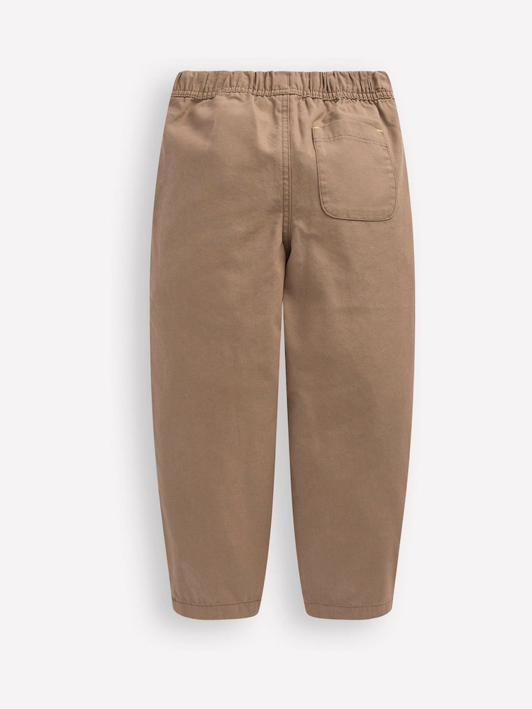 Boden Brown Pull-on Barrel Trousers - Image 2 of 3