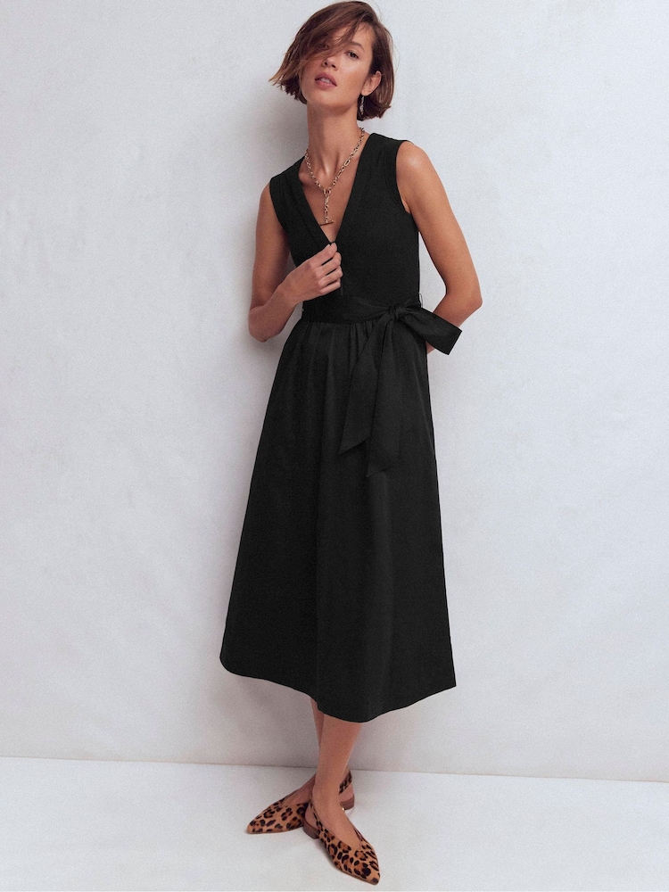 Robe Boden zippée sur le devant en mélange de médias - Image 1 de 6