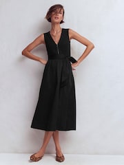 Robe Boden zippée sur le devant en mélange de médias - Image 4 de 6