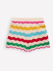 Boden Cream Crochet Knitted Shorts - Image 2 of 3