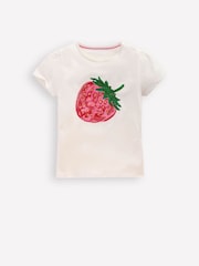 Boden Cream Puff Sleeve Superstitch Top - Image 1 of 3