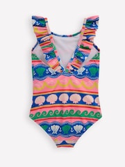 Boden Blue Hallie Frill Strap Swimsuit - Image 2 of 3