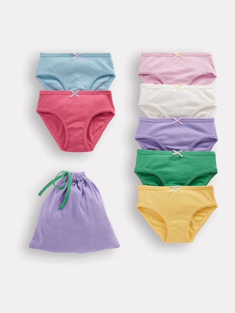Boden Pointelle Knickers 7 Pack - Image 1 of 3 Boden Pointelle Knickers 7 Pack - Image 1 of 3