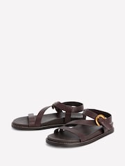 Boden Brown Chunky Asymmetric Sandals - Image 3 of 6