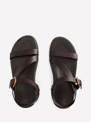 Boden Brown Chunky Asymmetric Sandals - Image 5 of 6