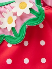 Boden Red Hallie Frill Strap Swimsuit - Image 3 of 3