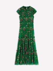 Boden Green Sleeveless Ruffle Dress - Image 5 of 5