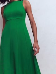 Boden Green Sleeveless Ponte Dress - Image 5 of 6