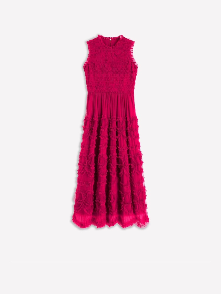 Boden Pink Tulle Bow Party Dress - Image 7 of 7
