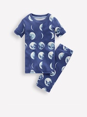 Boden Blue Snug Short John Glow Pyjamas - Image 1 of 3