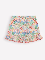 Boden Yellow Frill Woven Shorts - Image 1 of 3