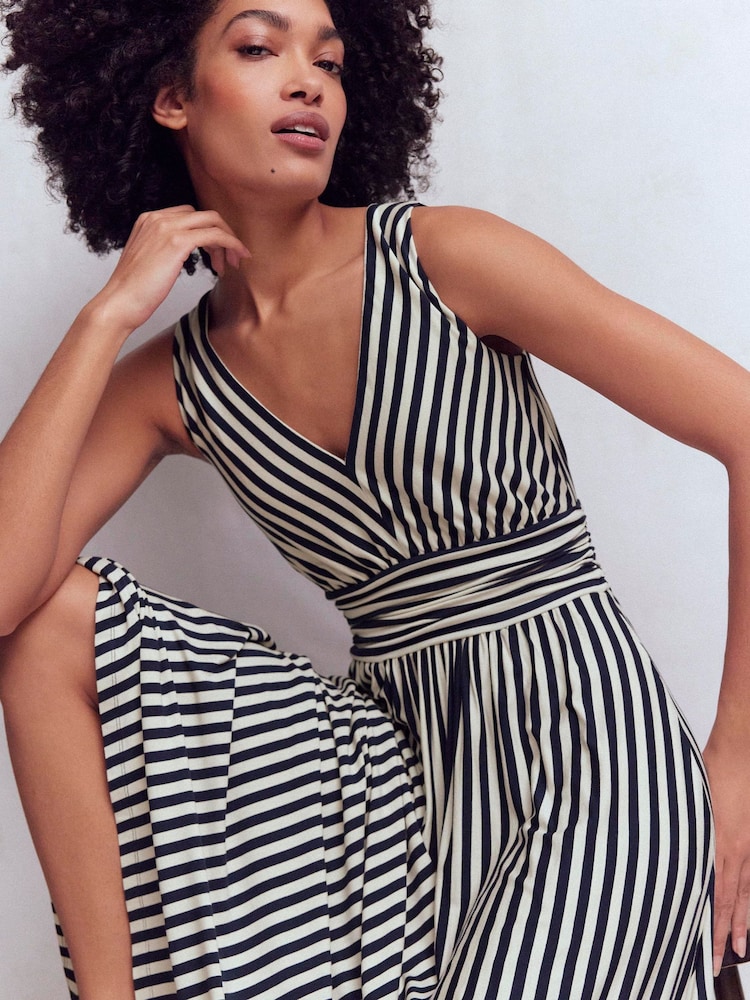 Boden Navy Elodie Jersey Maxi Dress - Image 1 of 6 Boden Navy Elodie Jersey Maxi Dress - Image 1 of 6
