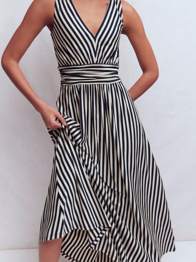 Boden Navy Elodie Jersey Maxi Dress - Image 2 of 6 Boden Navy Elodie Jersey Maxi Dress - Image 2 of 6