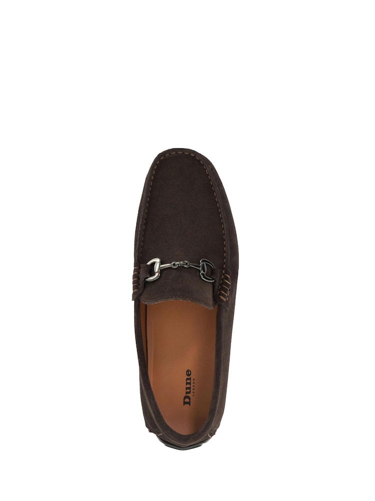 بني - Dune London Brackon Wide fit Moccasins - صورة 9 من 9